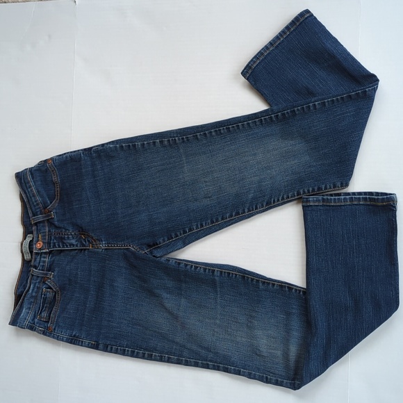 Levi's Perfectly Slimming 512 Studded Straight Jeans 8M Blue - Picture 6 of 16